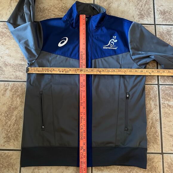 Asics Wallabies Australia Full Zip‎ Player Gear Jacket Rugby Women's Size Large - Picture 8 of 9